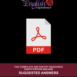 The English Experience: The Complete IEB Poetry Resource for Grade 12 (8th Ed. for 2026 - 2028) Suggested Answers